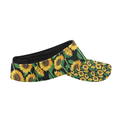 Sunflower Realistic Print Pattern Unisex Sun Visor