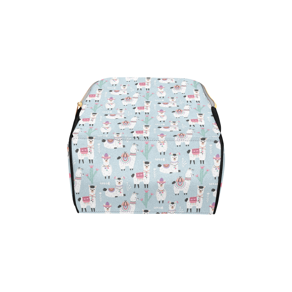 Llama Pattern Print Design 04 Diaper Bag Backpack