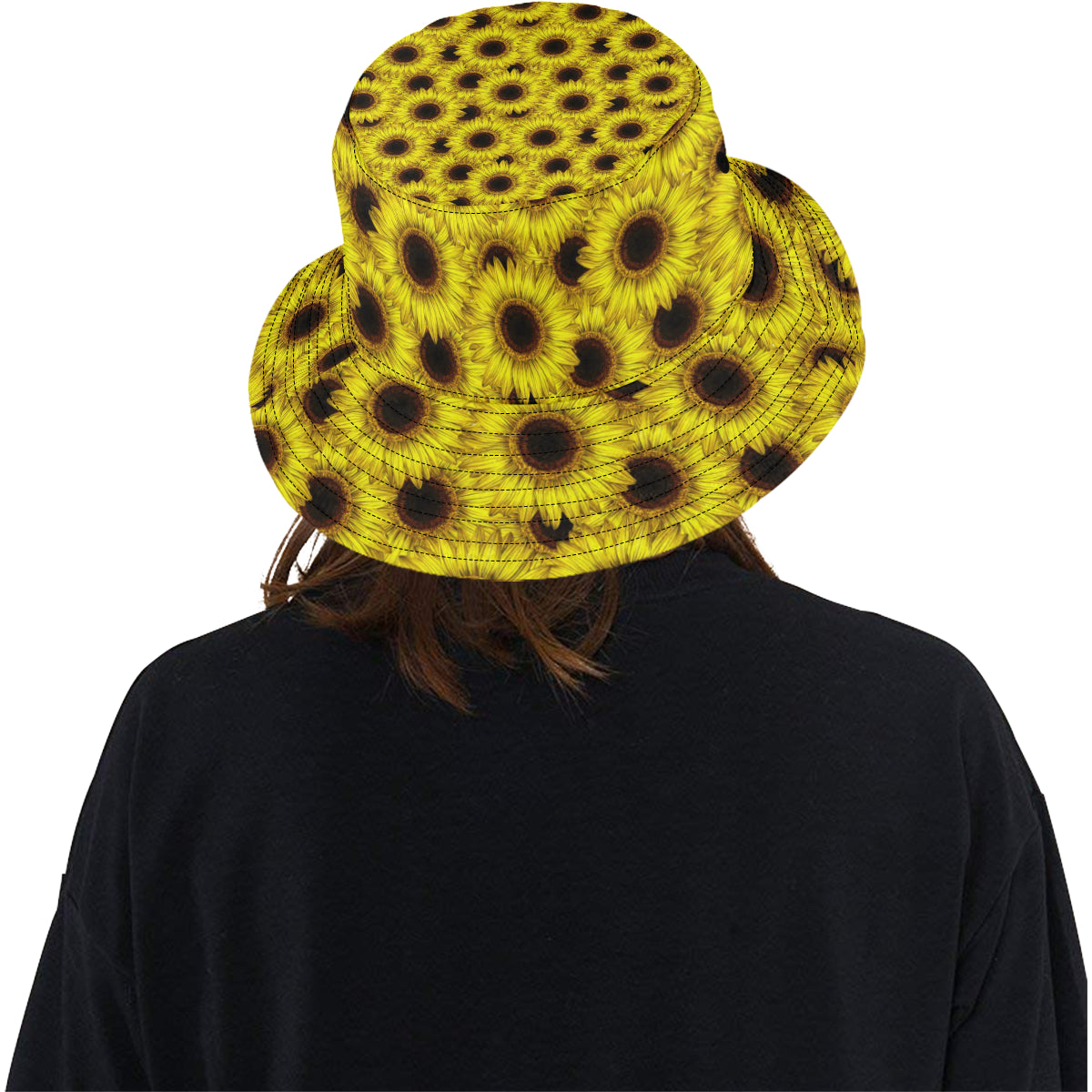 Sunflower Pattern Print Design SF011 Unisex Bucket Hat