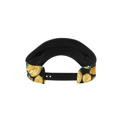 Elegant Yellow Tulip Print Unisex Sun Visor