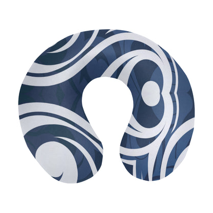 Maori Pattern Print Design 01 U-Shaped Travel Neck Pillow