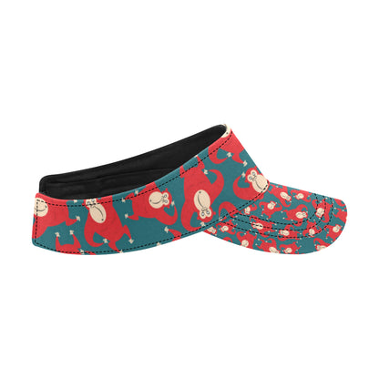 Chimpanzee Pattern Print Design 04 Unisex Sun Visor