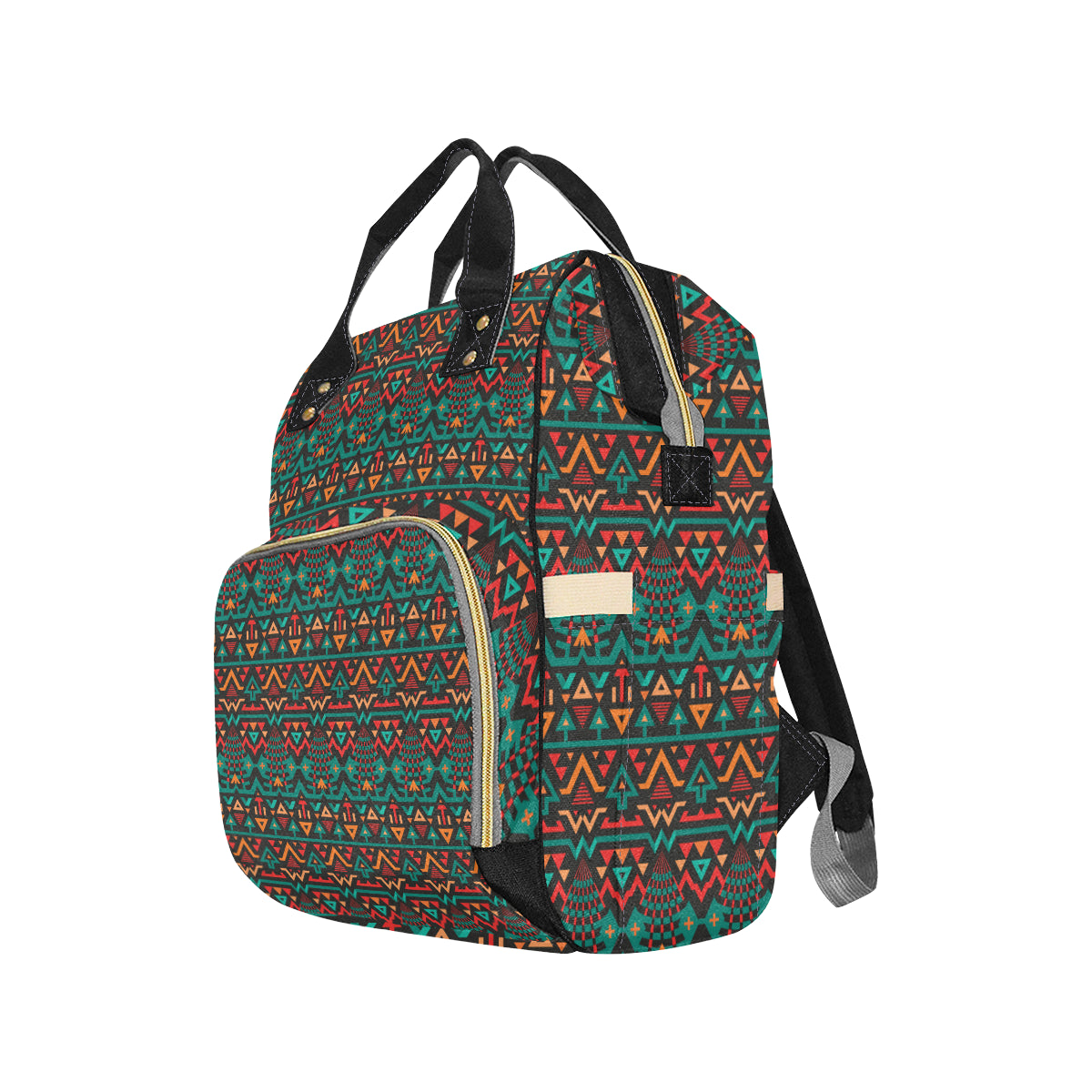 Aztec Pattern Print Design 04 Diaper Bag Backpack