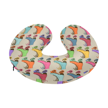 Roller skate Pattern Print Design A01 U-Shaped Travel Neck Pillow