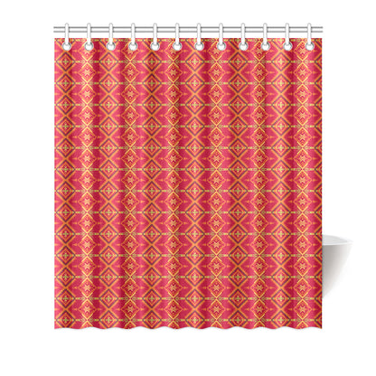 Southwest Aztec Design Themed Print Shower Curtain