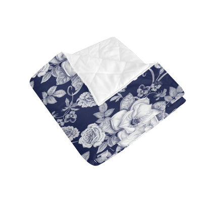 Floral Infrared Pattern Premium Quilt