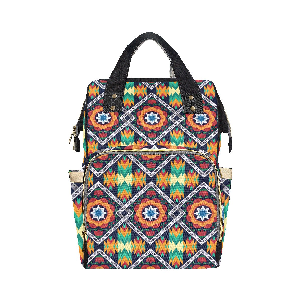 African Kente Diaper Bag Backpack