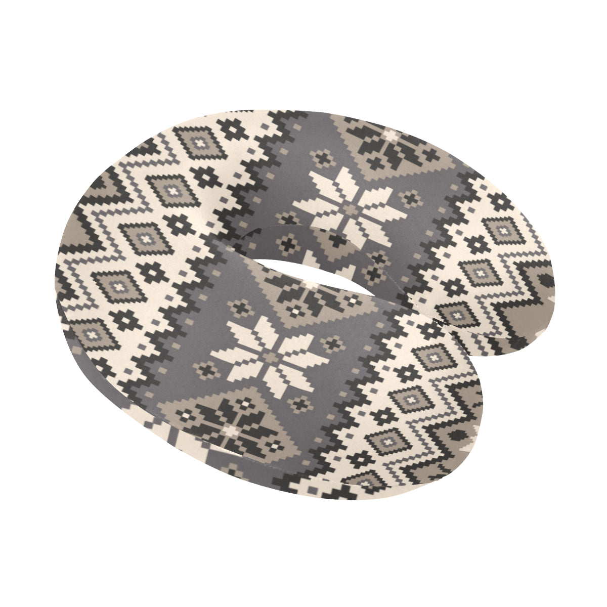 Nordic Pattern Print Design A01 U-Shaped Travel Neck Pillow