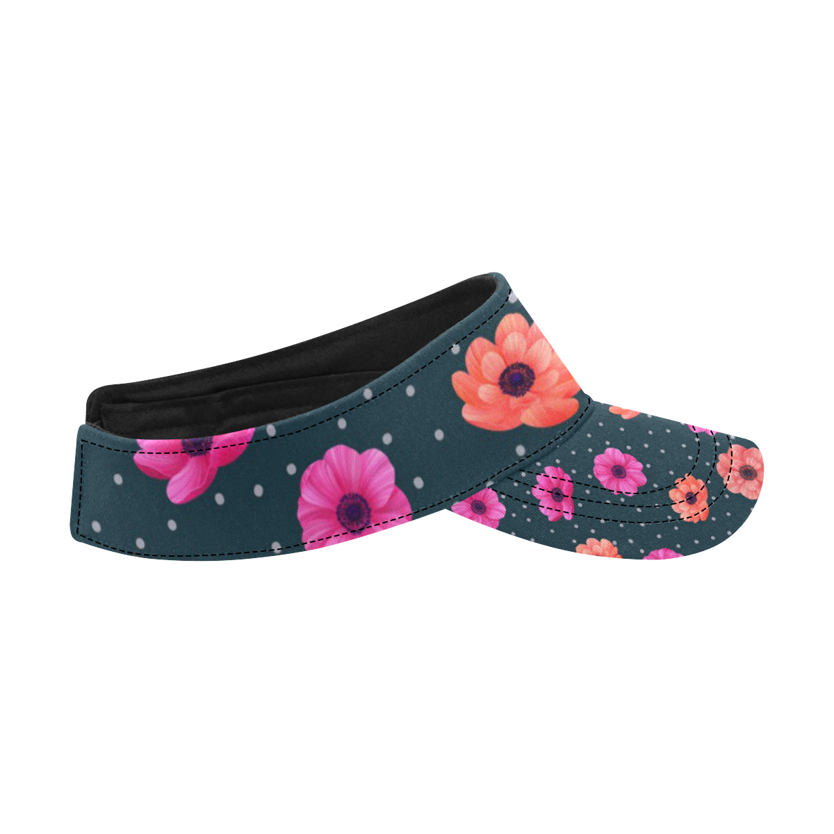 Anemone Pattern Print Design AM08 Unisex Sun Visor