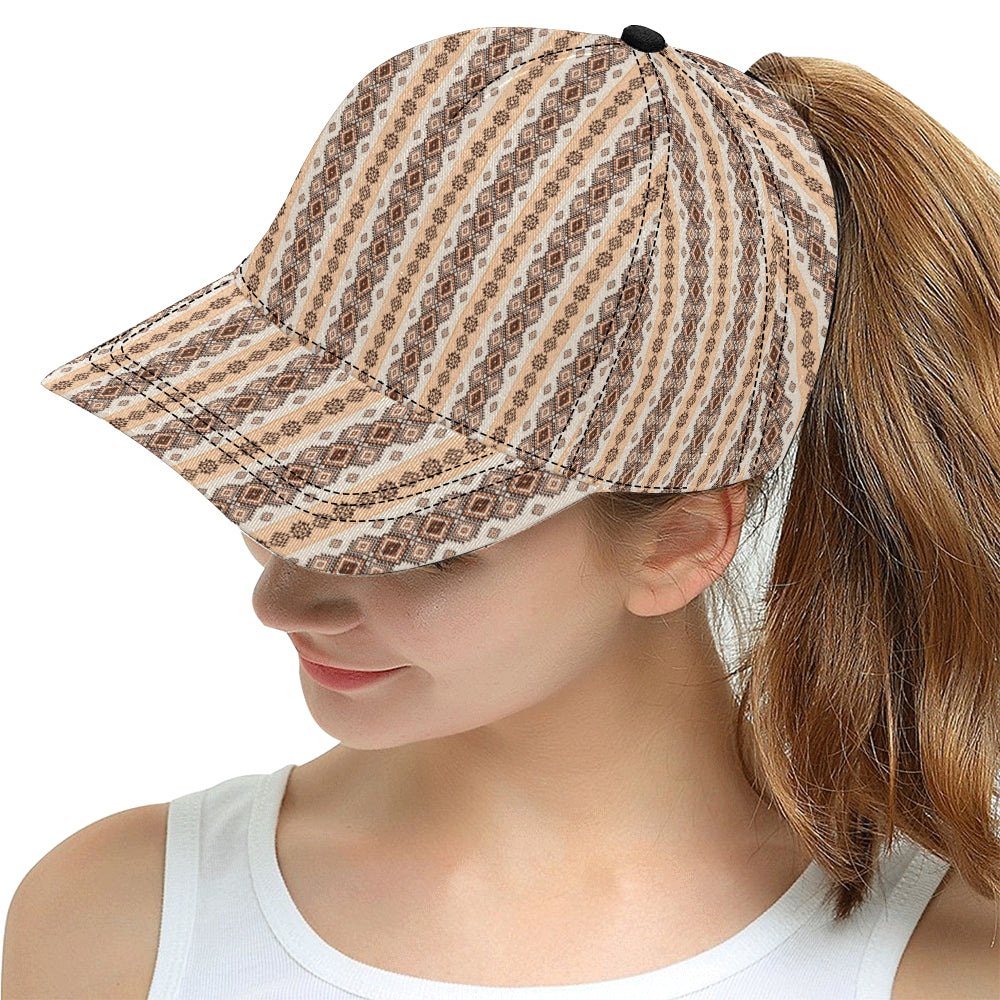 Native Classic Pattern Print Snapback Cap