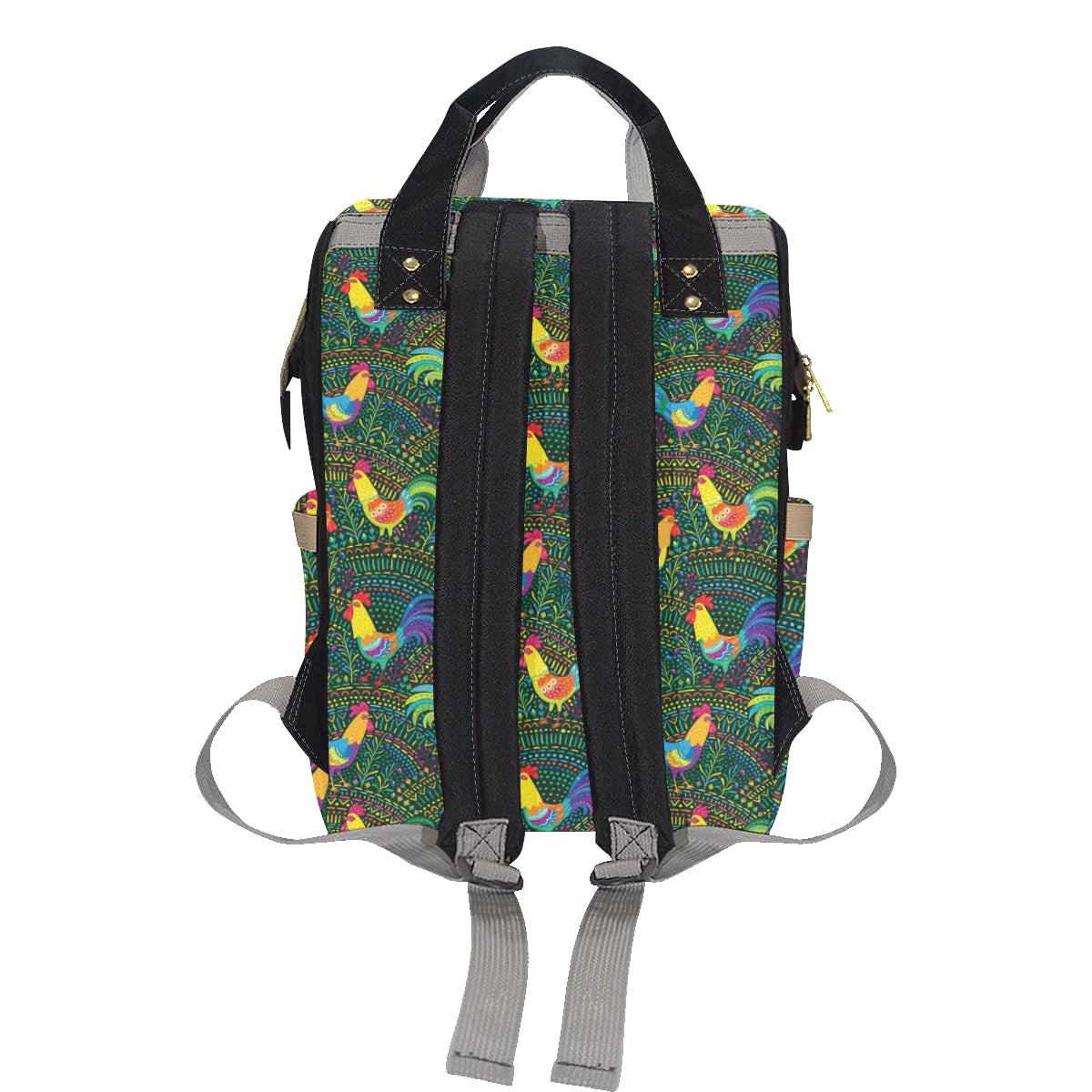 Rooster Pattern Print Design A01 Diaper Bag Backpack