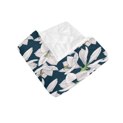 Amaryllis Pattern Print Design AL02 Premium Quilt