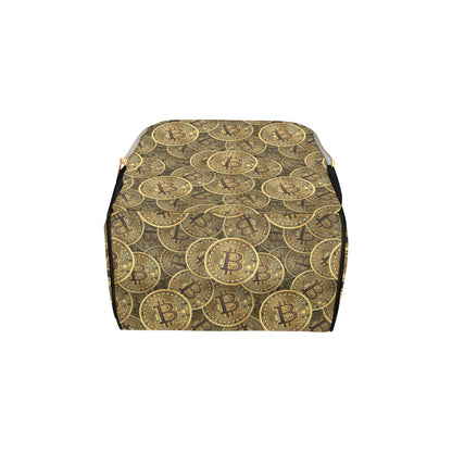 Bitcoin Pattern Print Design DO01 Diaper Bag Backpack