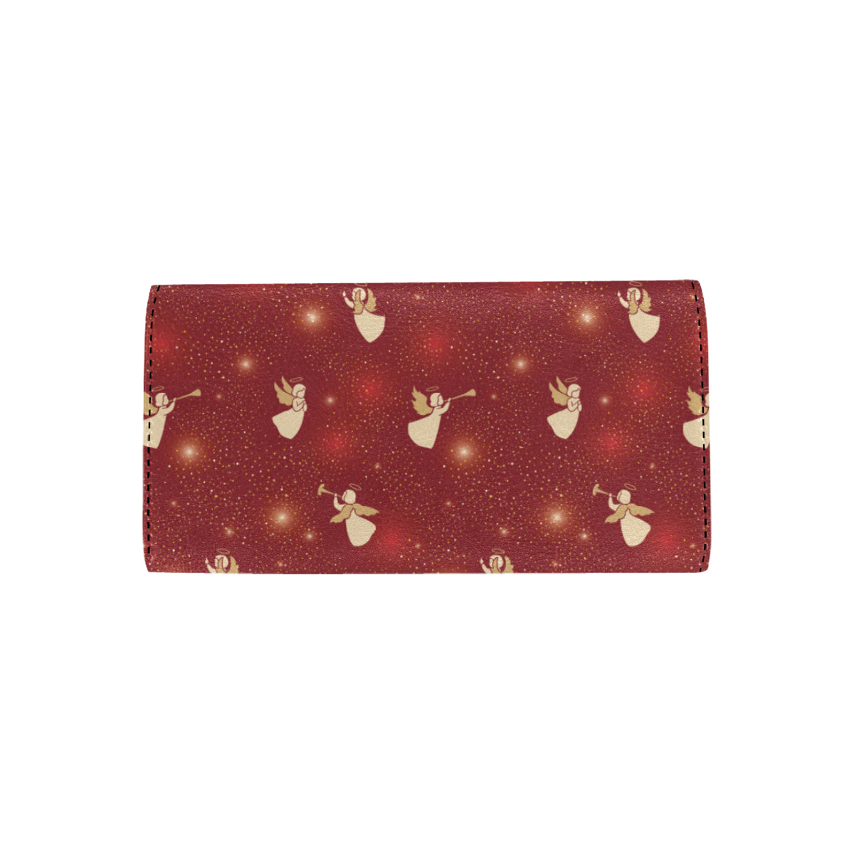 Angel Pattern Print Design 07 Women's Trifold Wallet