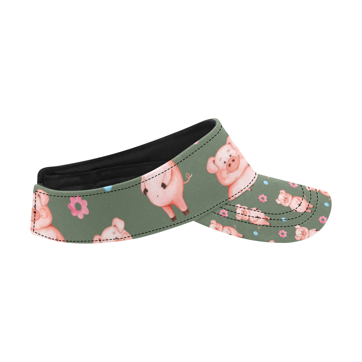 Pig Pattern Print Design 03 Unisex Sun Visor