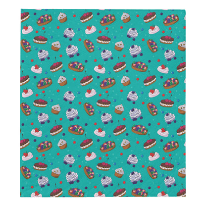 Cake Pattern Print Design 07 Premium Quilt