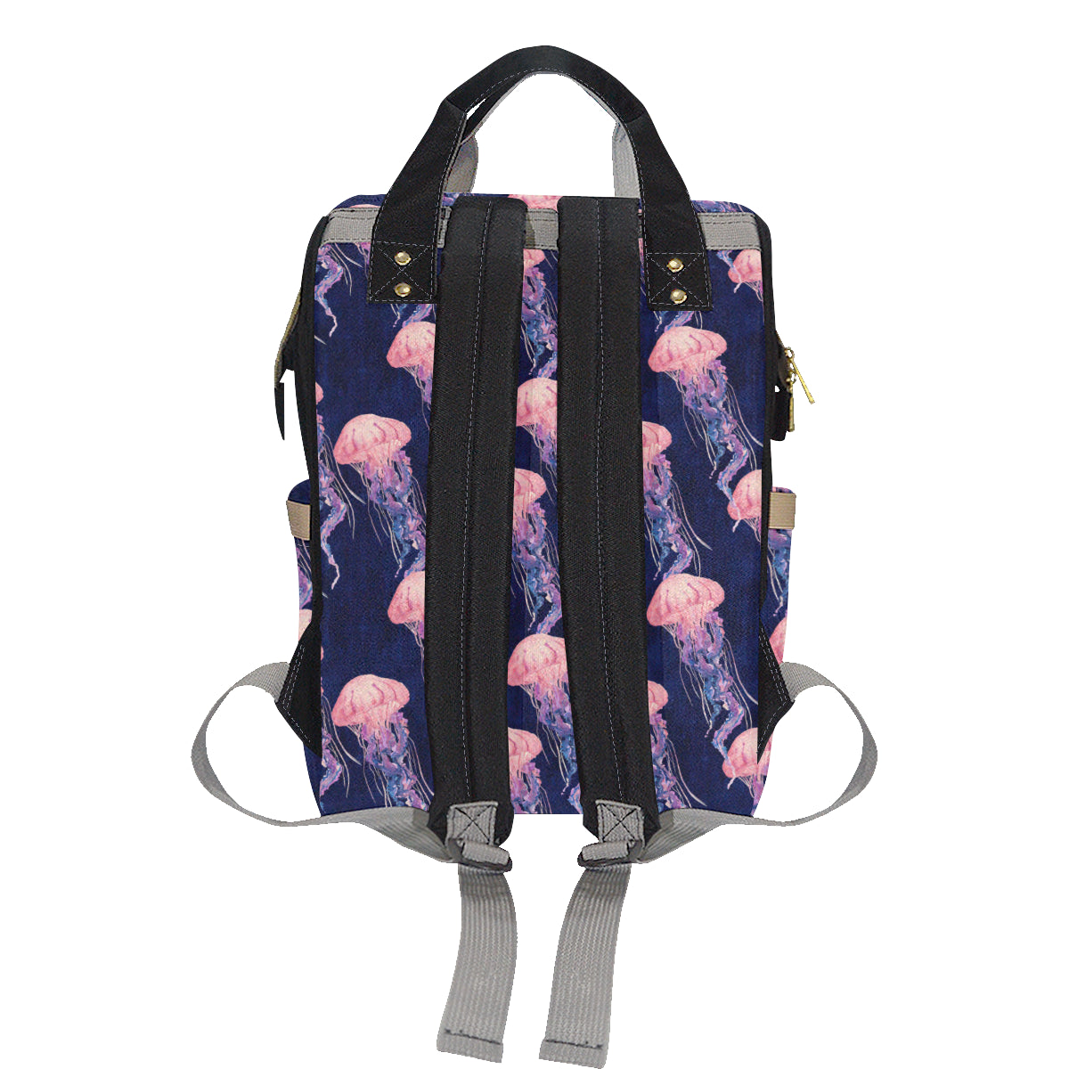 Jellyfish Pattern Print Design 03 Diaper Bag Backpack