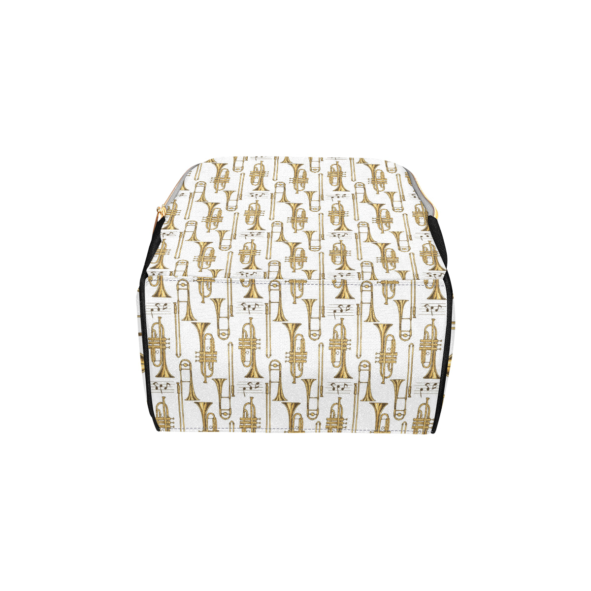 Trombone Pattern Print Design 04 Diaper Bag Backpack