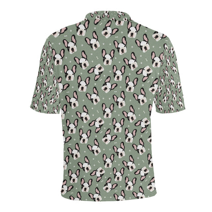 Boston Terrier Pattern Print Design 05 Men Polo Shirt