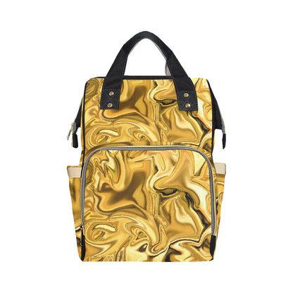 Liquid Pattern Print Design 03 Diaper Bag Backpack