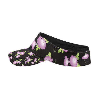 Morning Glory Pattern Print Design MG02 Unisex Sun Visor