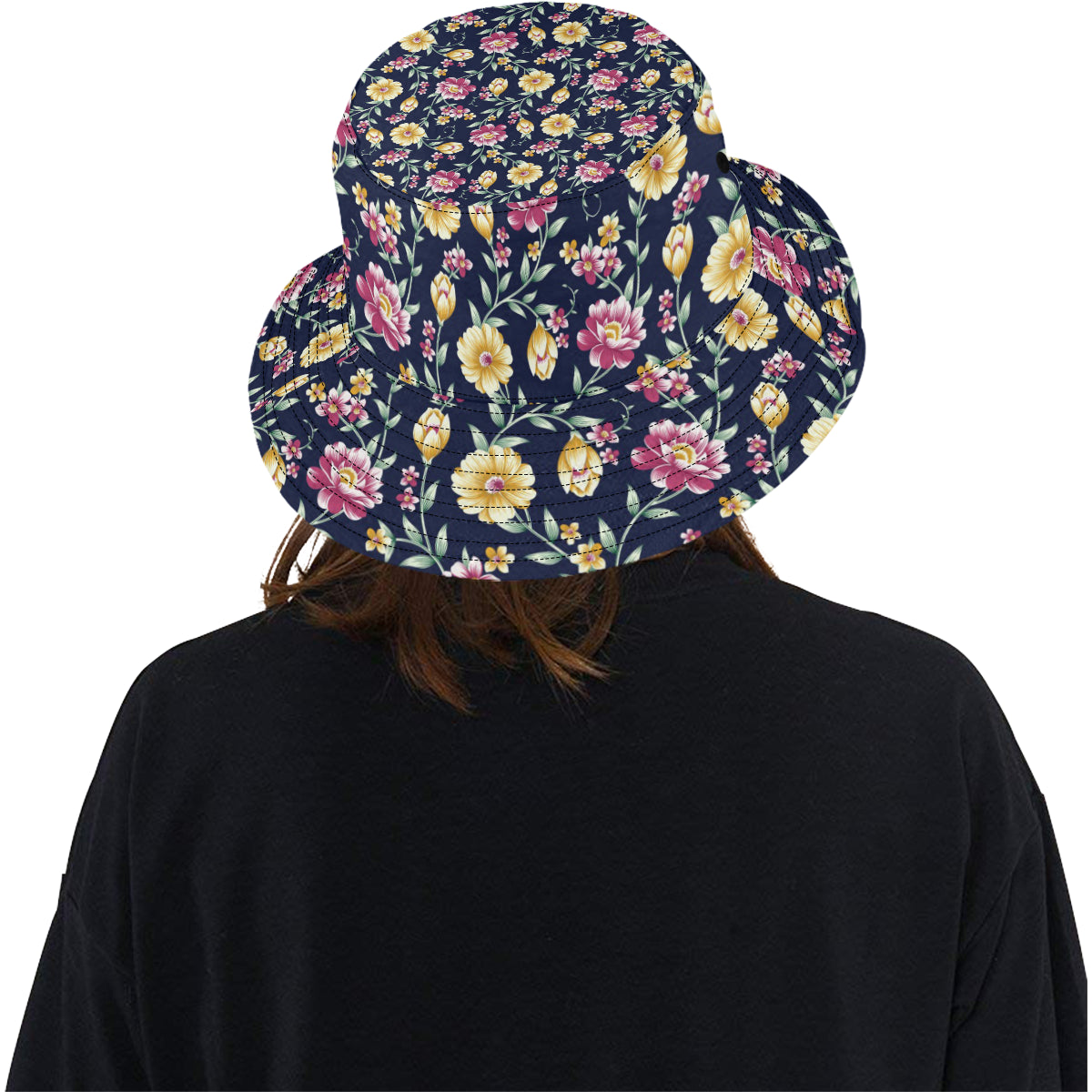 Gerberas Pattern Print Design GB03 Unisex Bucket Hat