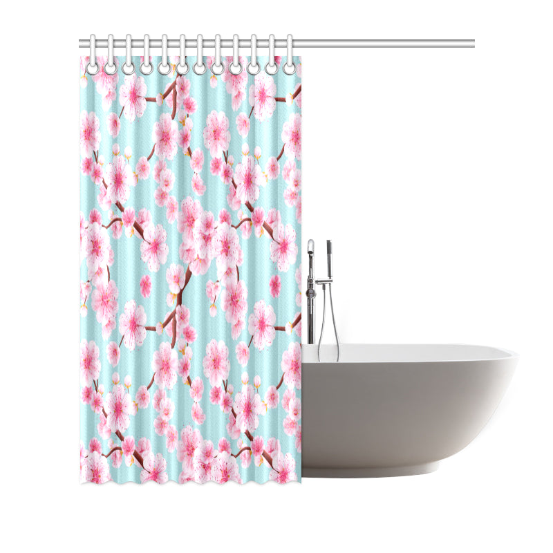 Cherry Blossom Pattern Print Design CB04 Shower Curtain