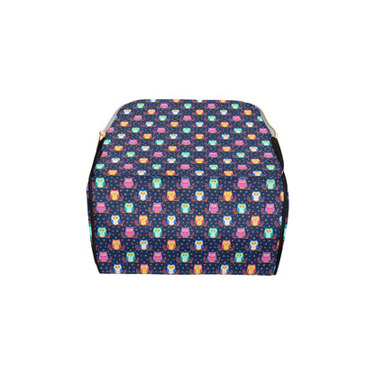 Owl Cute Themed Design Print Diaper Bag Backpack
