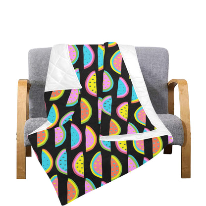 Watermelon Pattern Print Design WM08 Premium Quilt