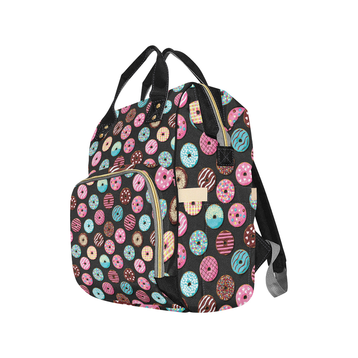 Donut Pattern Print Design DN02 Diaper Bag Backpack
