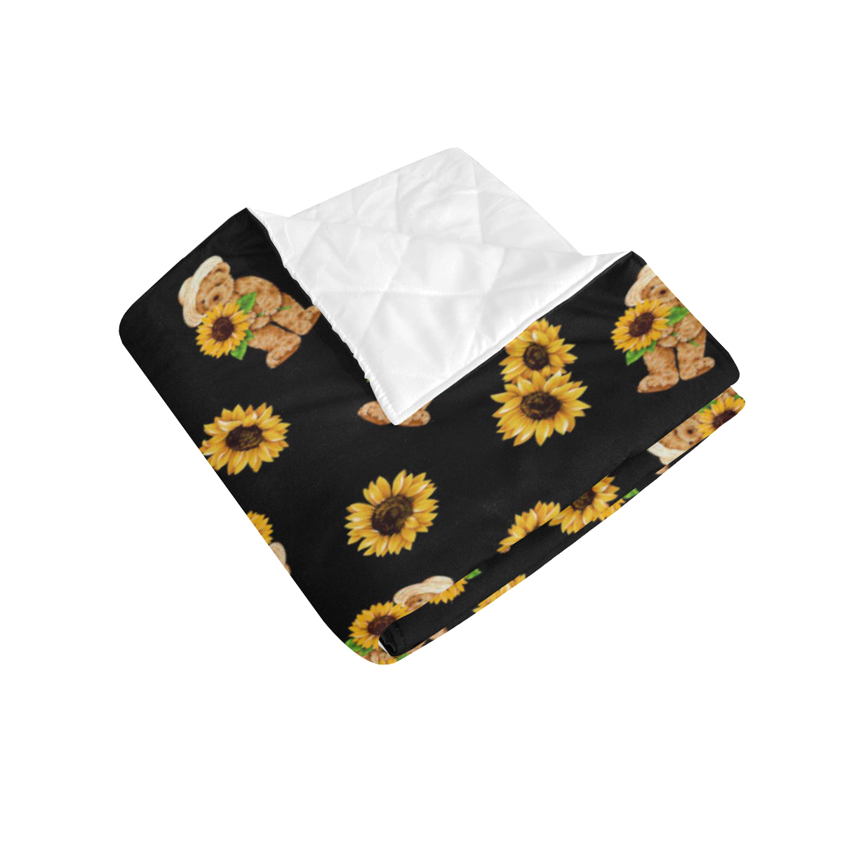 Sunflower Pattern Print Design SF016 Premium Quilt
