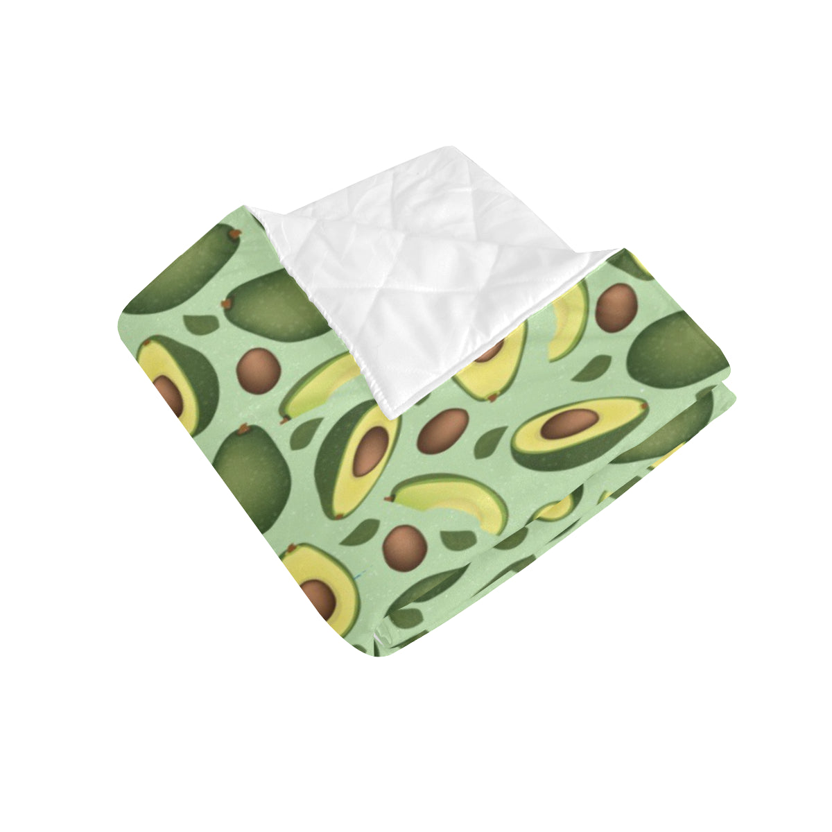 Avocado Pattern Print Design AC01 Premium Quilt
