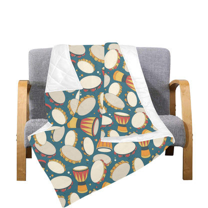 Tambourine Pattern Print Design 01 Premium Quilt