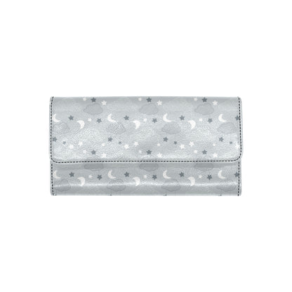 Cloud  Pattern Print Design 04 Women's Trifold Wallet