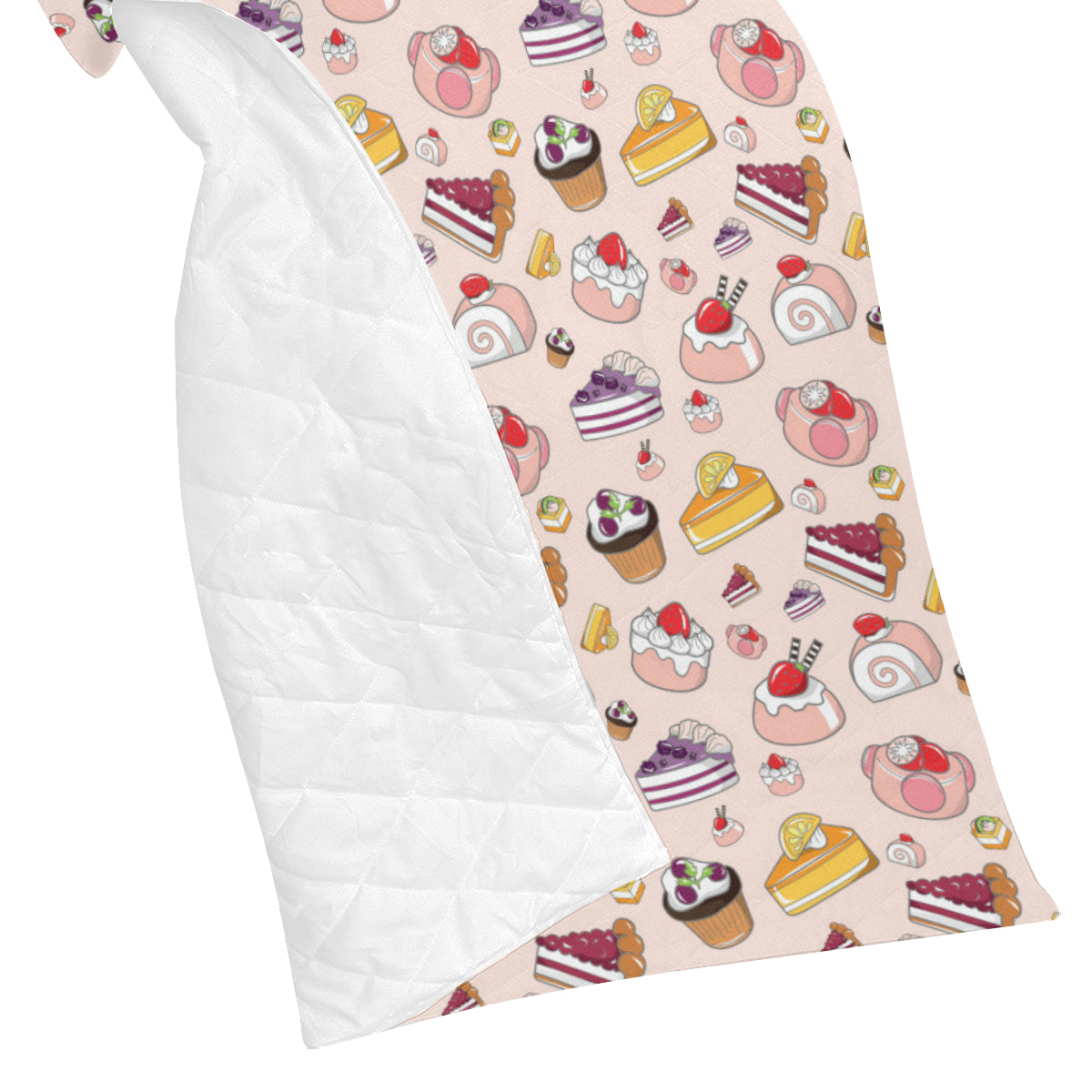 Cake Pattern Print Design 01 Premium Quilt