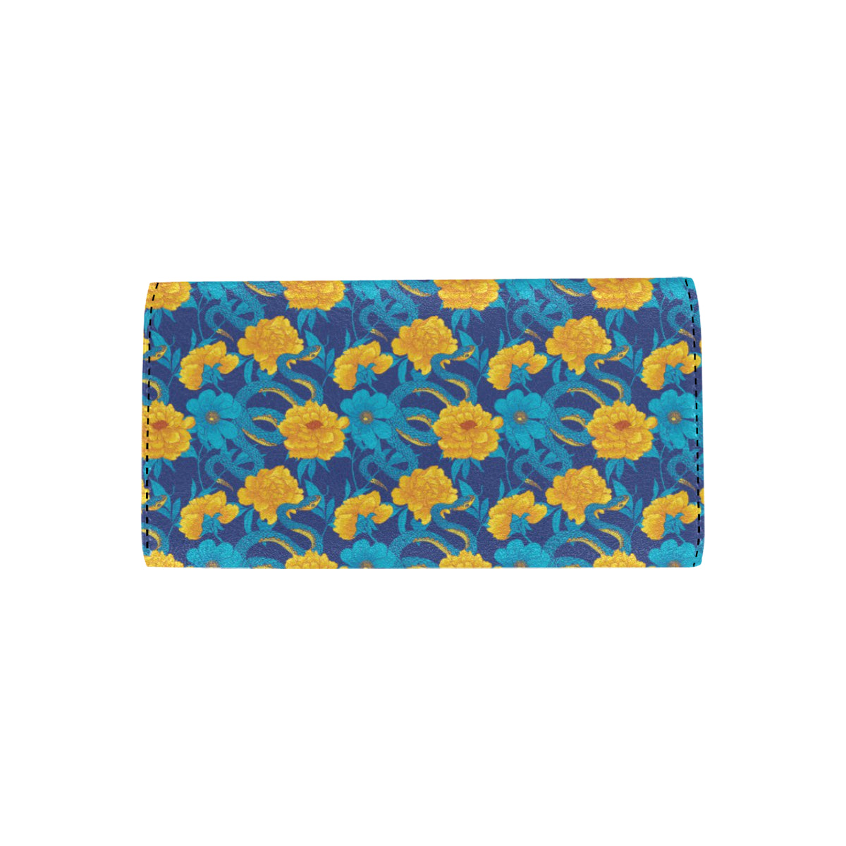 Boa Pattern Print Design 01 Women's Trifold Wallet