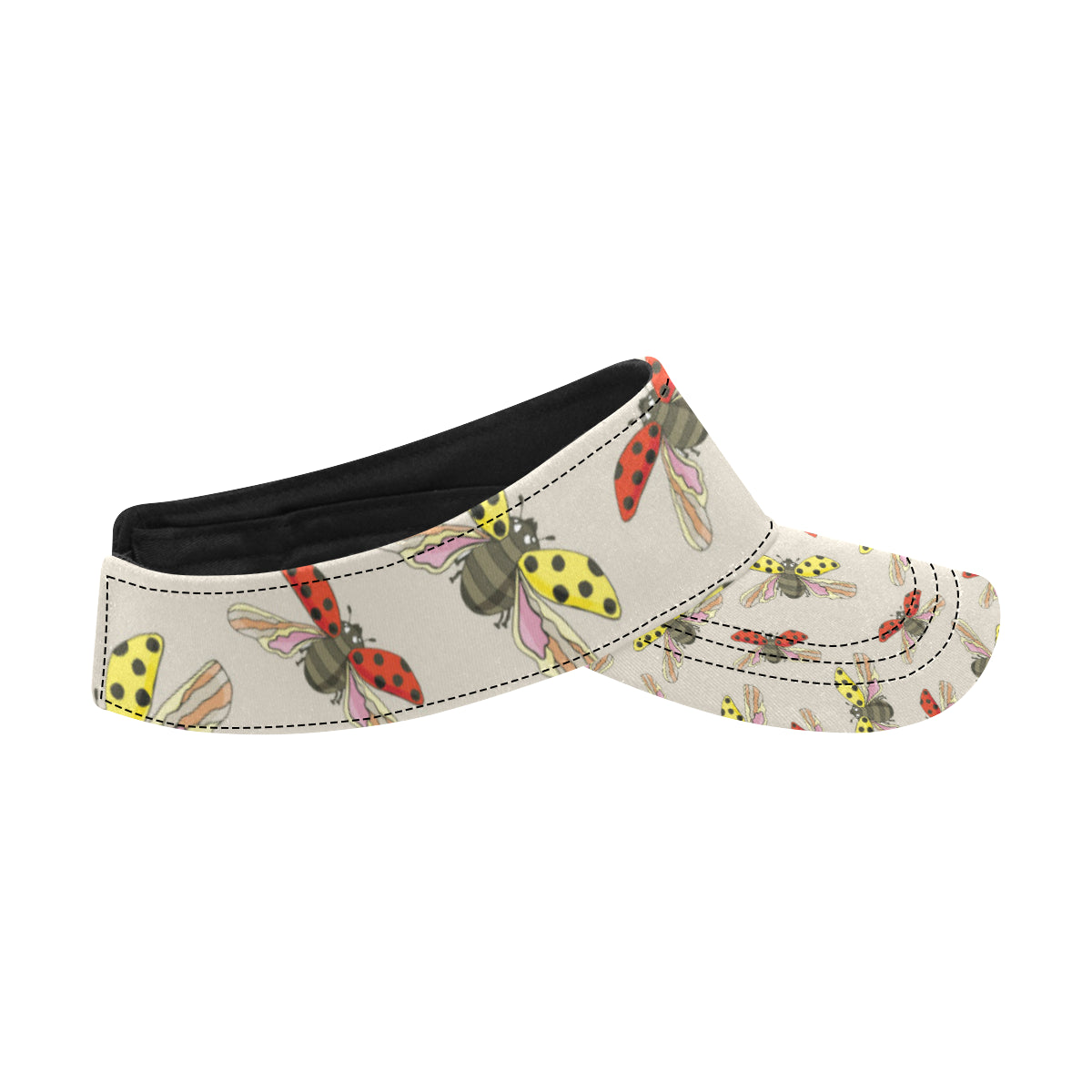 Ladybug Pattern Print Design 04 Unisex Sun Visor