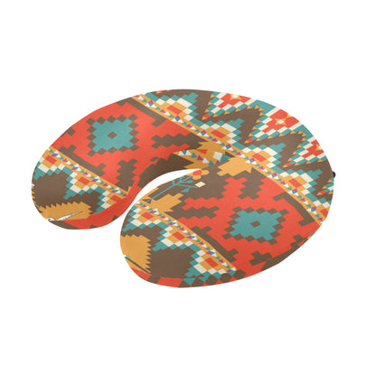 Native Pattern Print Design A01 U-Shaped Travel Neck Pillow
