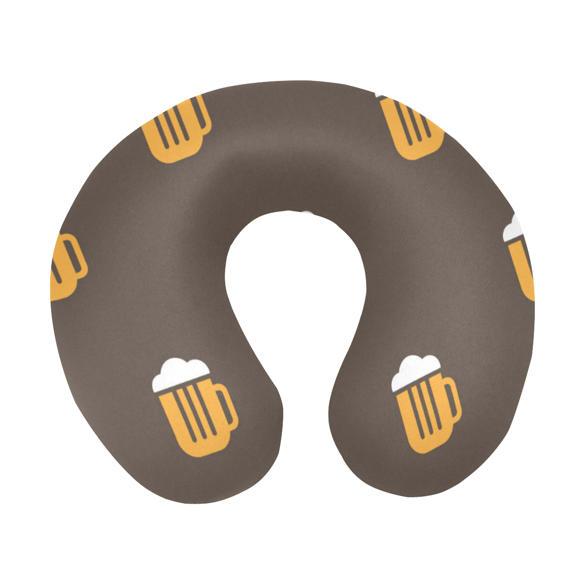 Beer Pattern Print Design 01 U-Shaped Travel Neck Pillow
