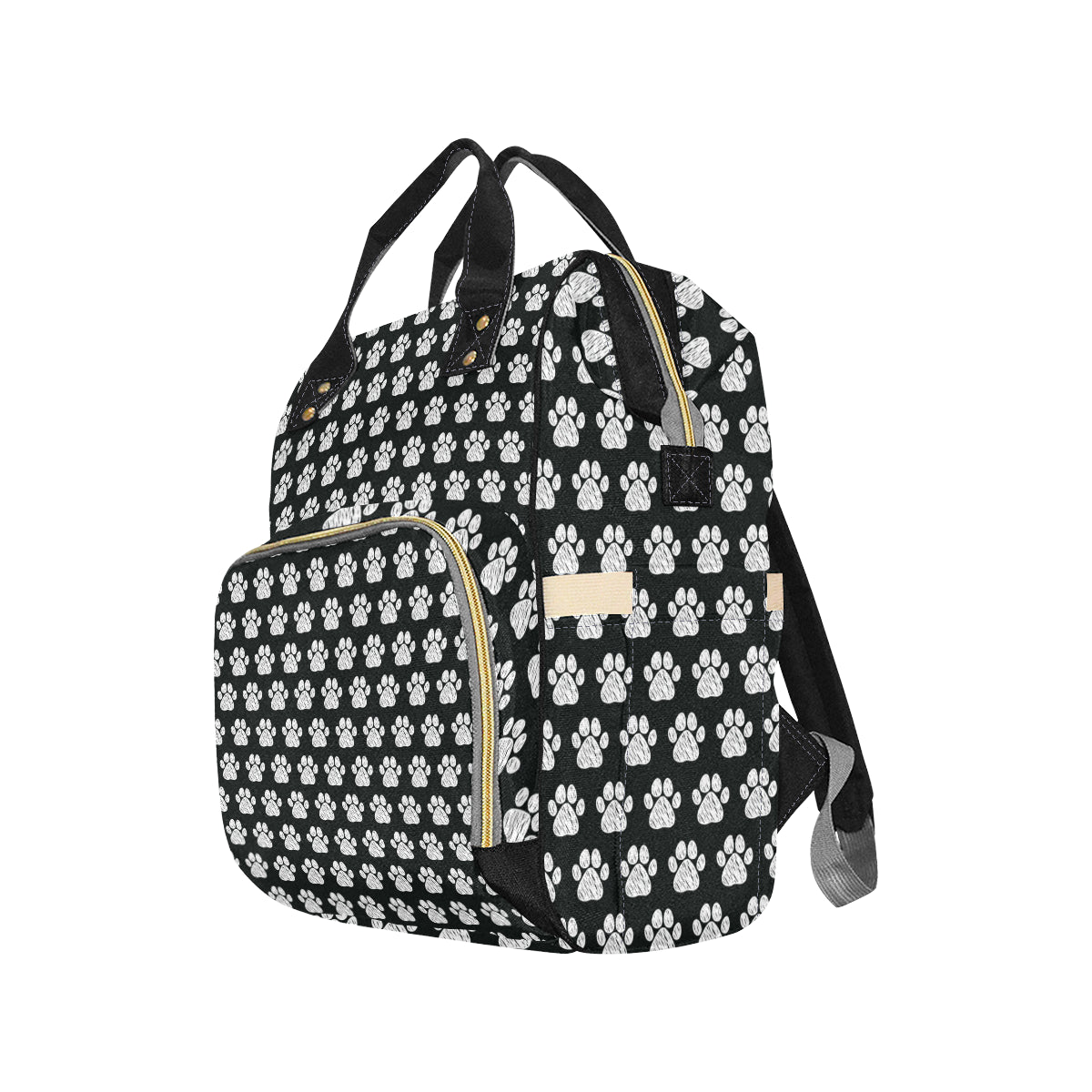 Paw Pattern Print Design A02 Diaper Bag Backpack