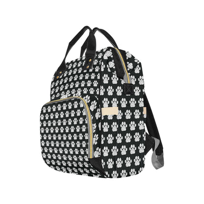 Paw Pattern Print Design A02 Diaper Bag Backpack