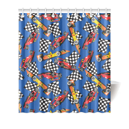 Racing Pattern Print Design A01 Shower Curtain