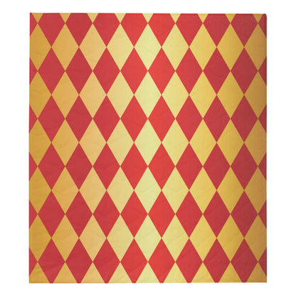 Harlequin Pattern Print Design 03 Premium Quilt