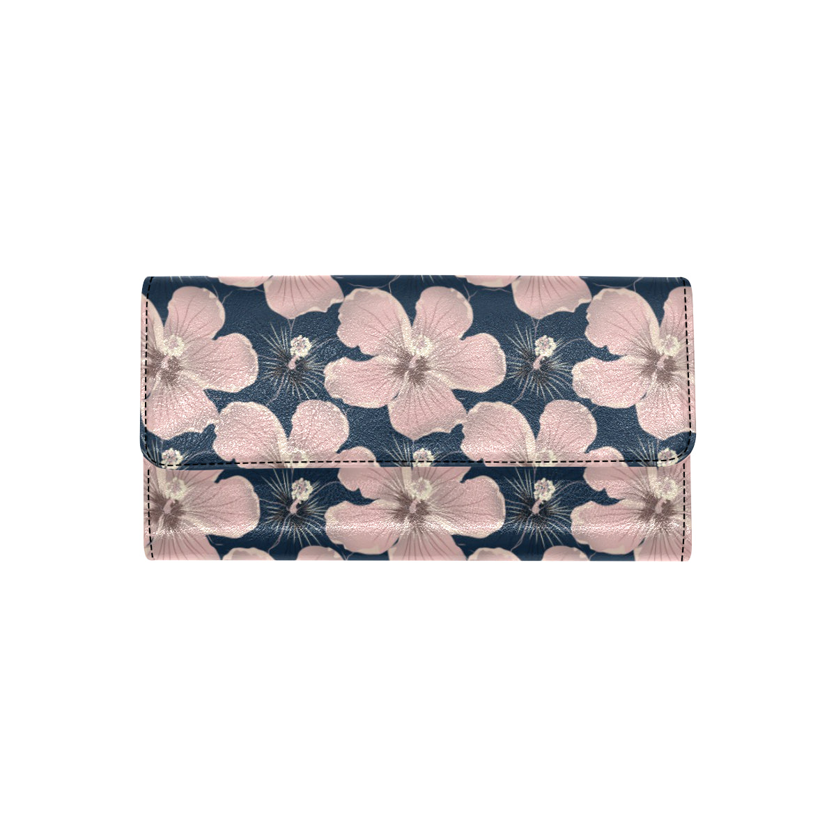 Plumeria Pattern Print Design PM018 Women's Trifold Wallet