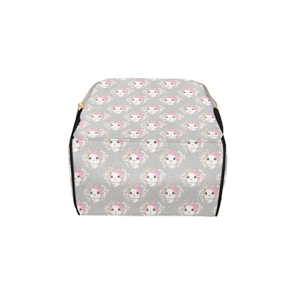 Rabbit Pattern Print Design RB07 Diaper Bag Backpack