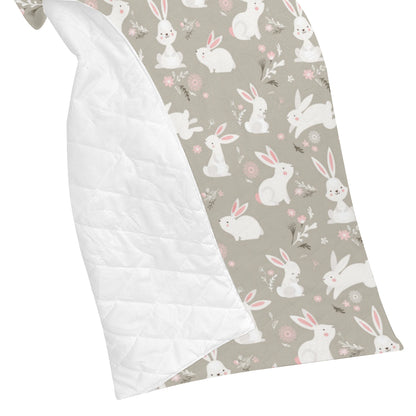 Rabbit Pattern Print Design RB03 Premium Quilt