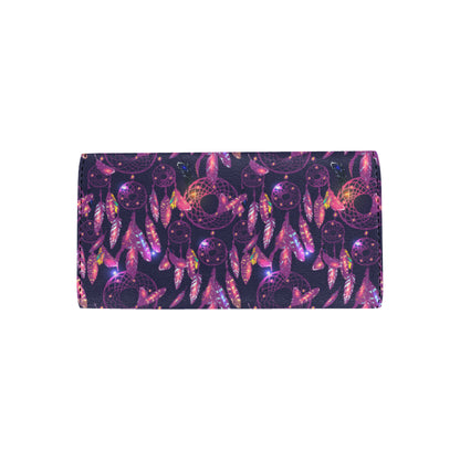Dream catcher neon Women's Trifold Wallet