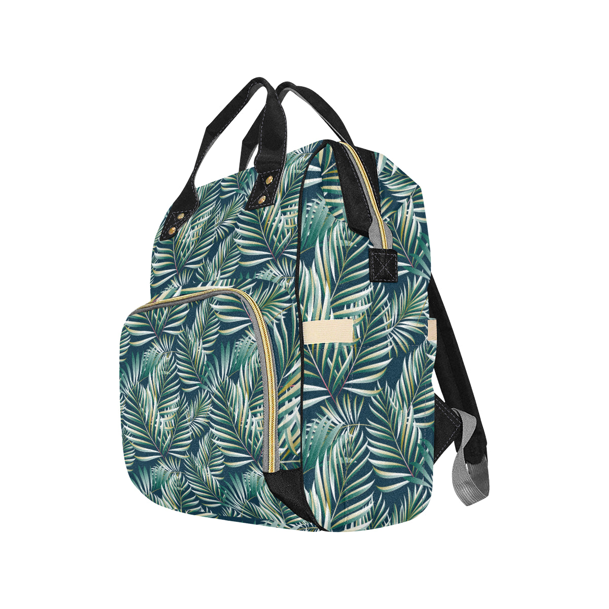 Sun Spot Tropical Palm Leaves Diaper Bag Backpack