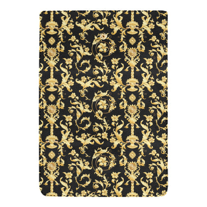 Baroque Golden Pattern Print Design 04 Women's Trifold Wallet