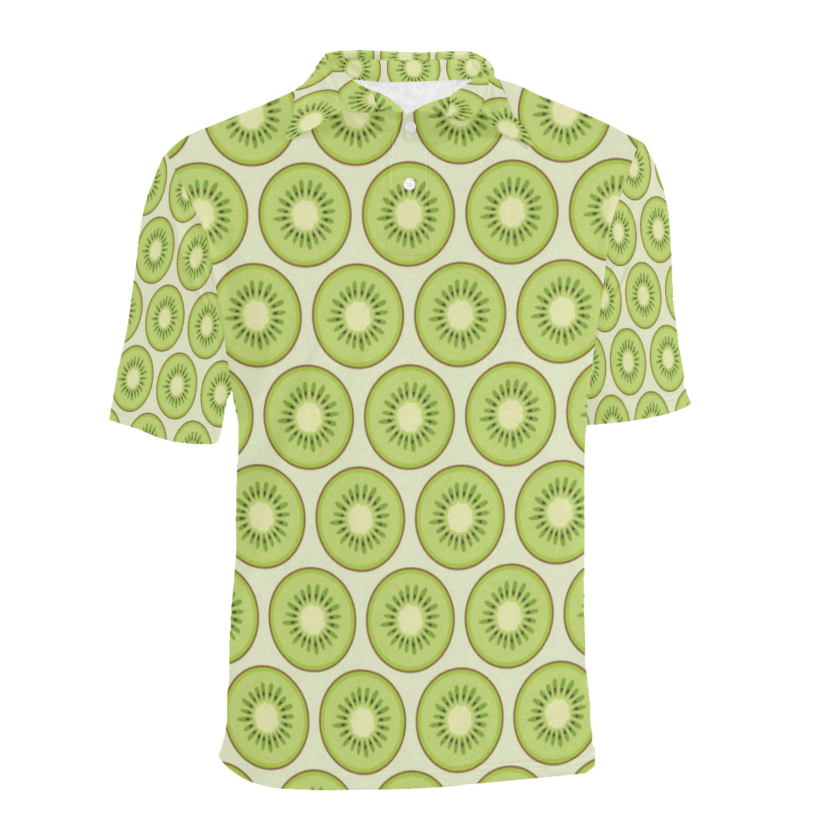 Kiwi Pattern Print Design KW02 Men Polo Shirt